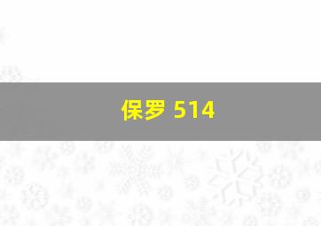 保罗 514